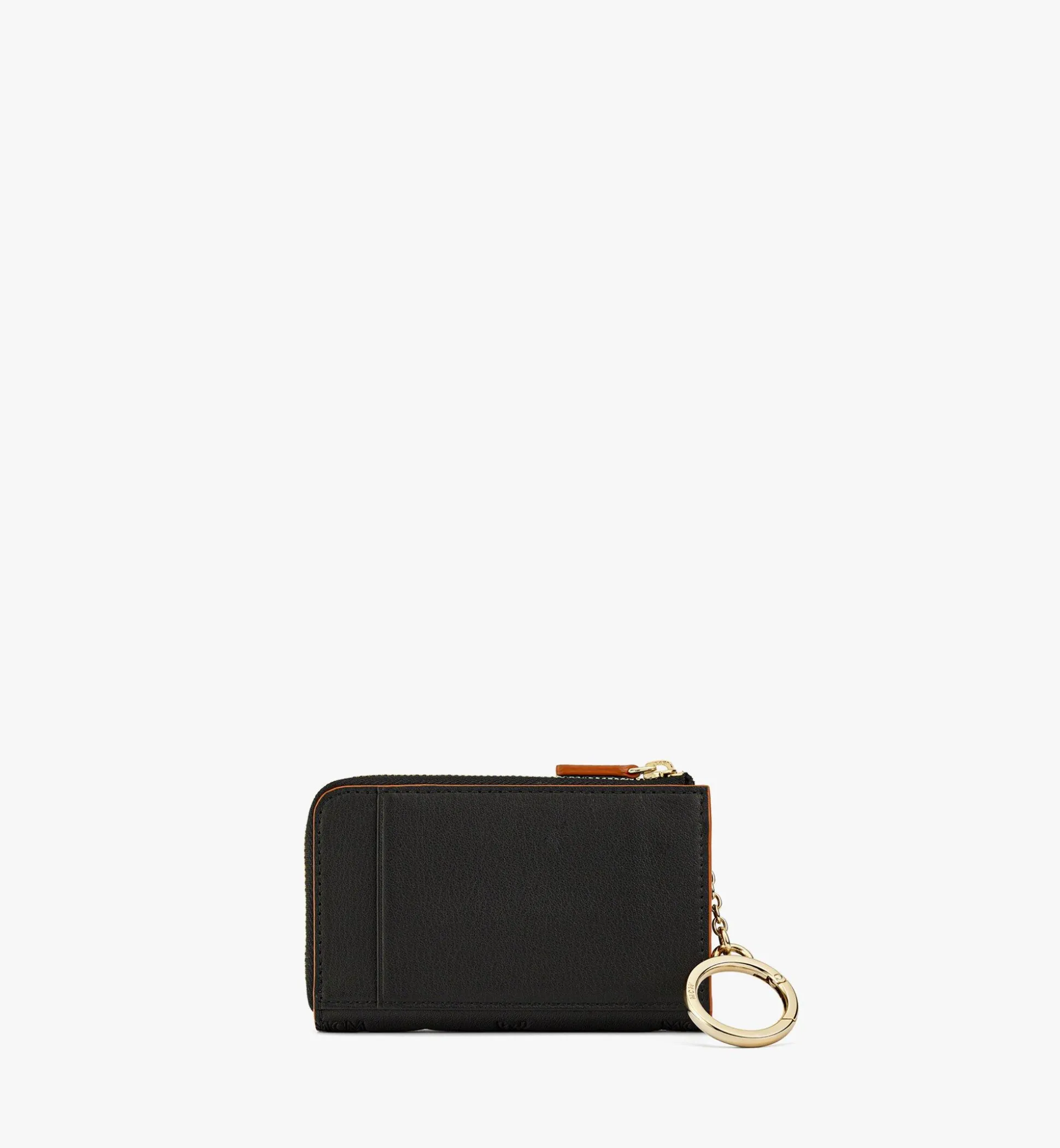 Aren Brieftasche Aus Leder Mit Monogramm, Reissverschluss Und Kartenfachern