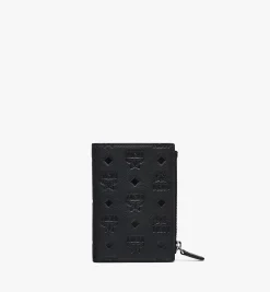 Aren Gefaltete Lederbrieftasche Mit Mcm-Monogramm Und Kartenfachern