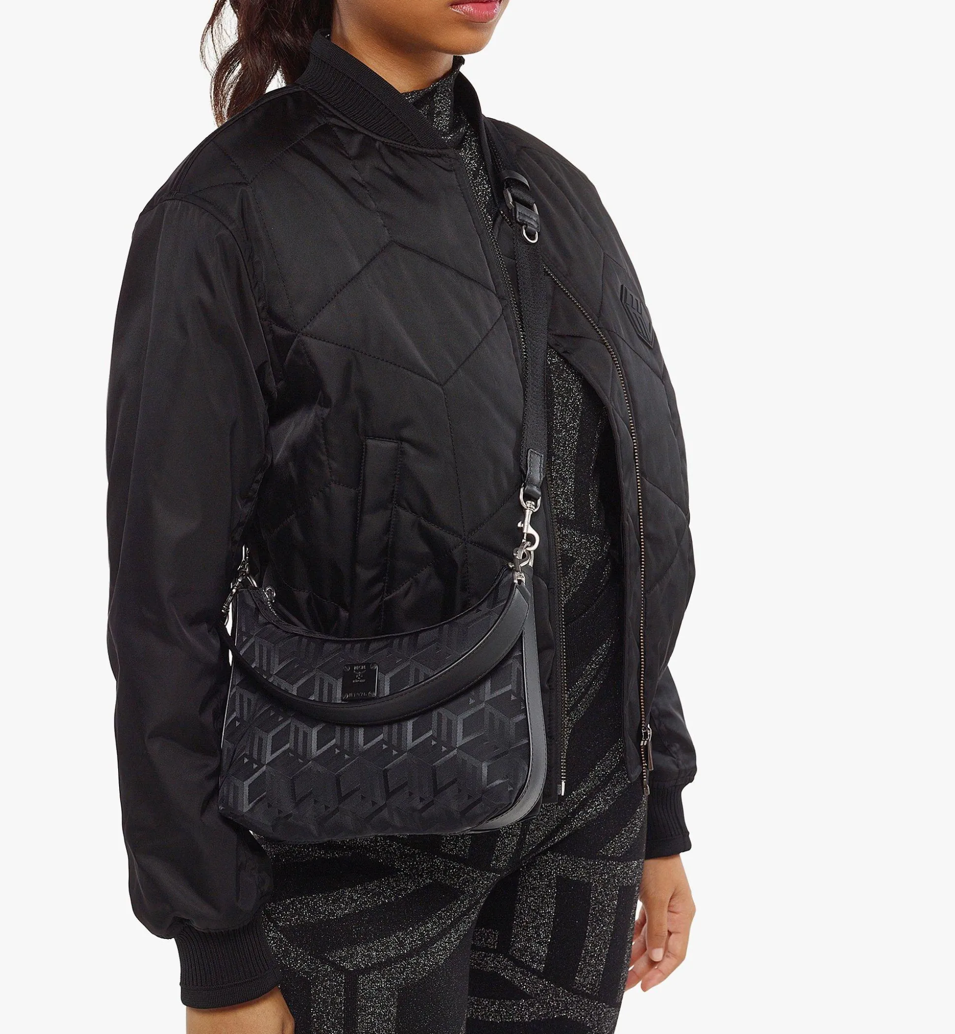 Aren Hobo Aus Jacquardgewebtem Nylon Mit Cubic-Monogramm