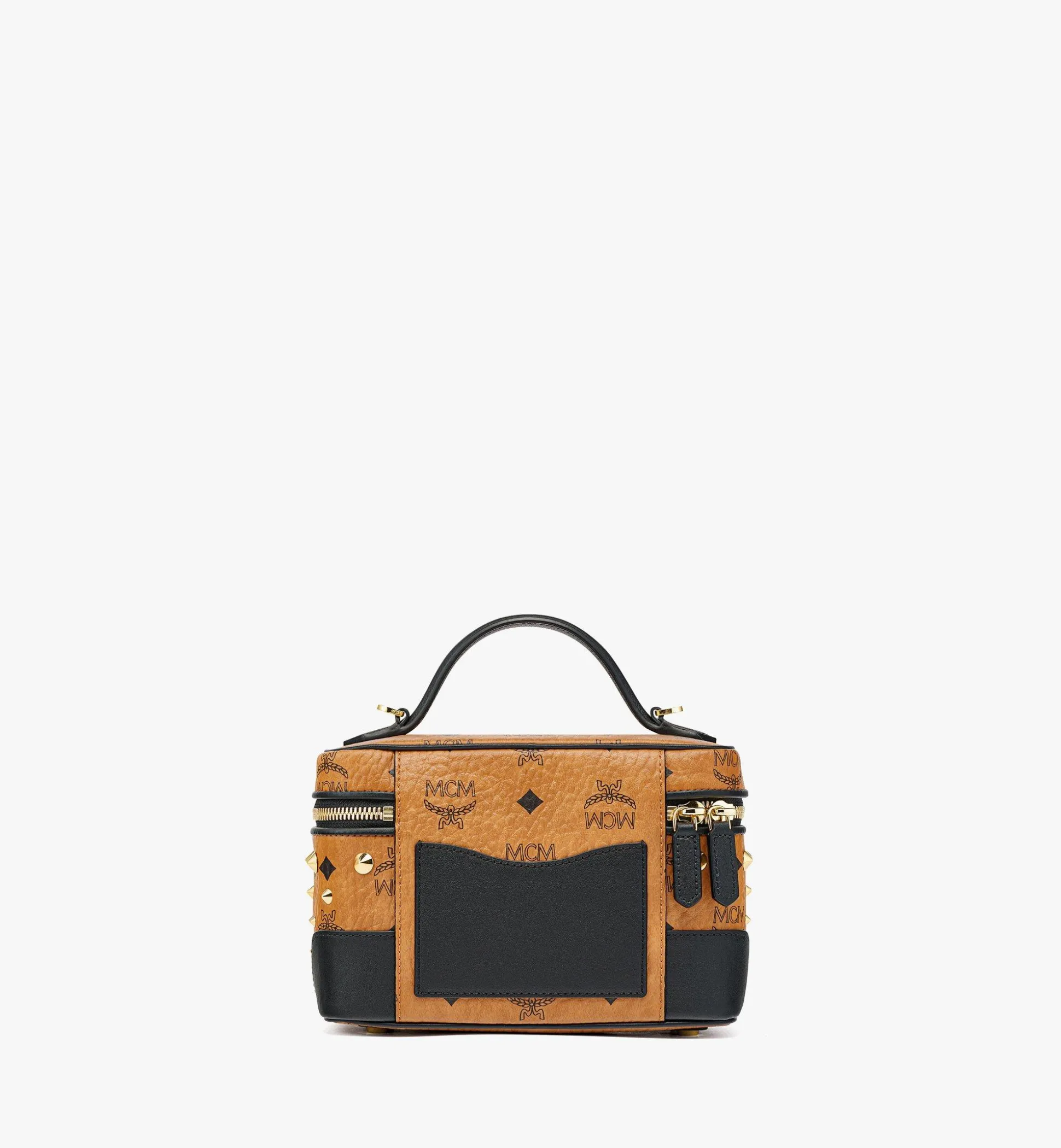 Aren Kosmetiktasche In Visetos Mit Goldenen Nieten