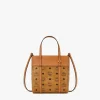Aren Shopper Mit Reissverschluss Oben In Visetos Leder-Mix