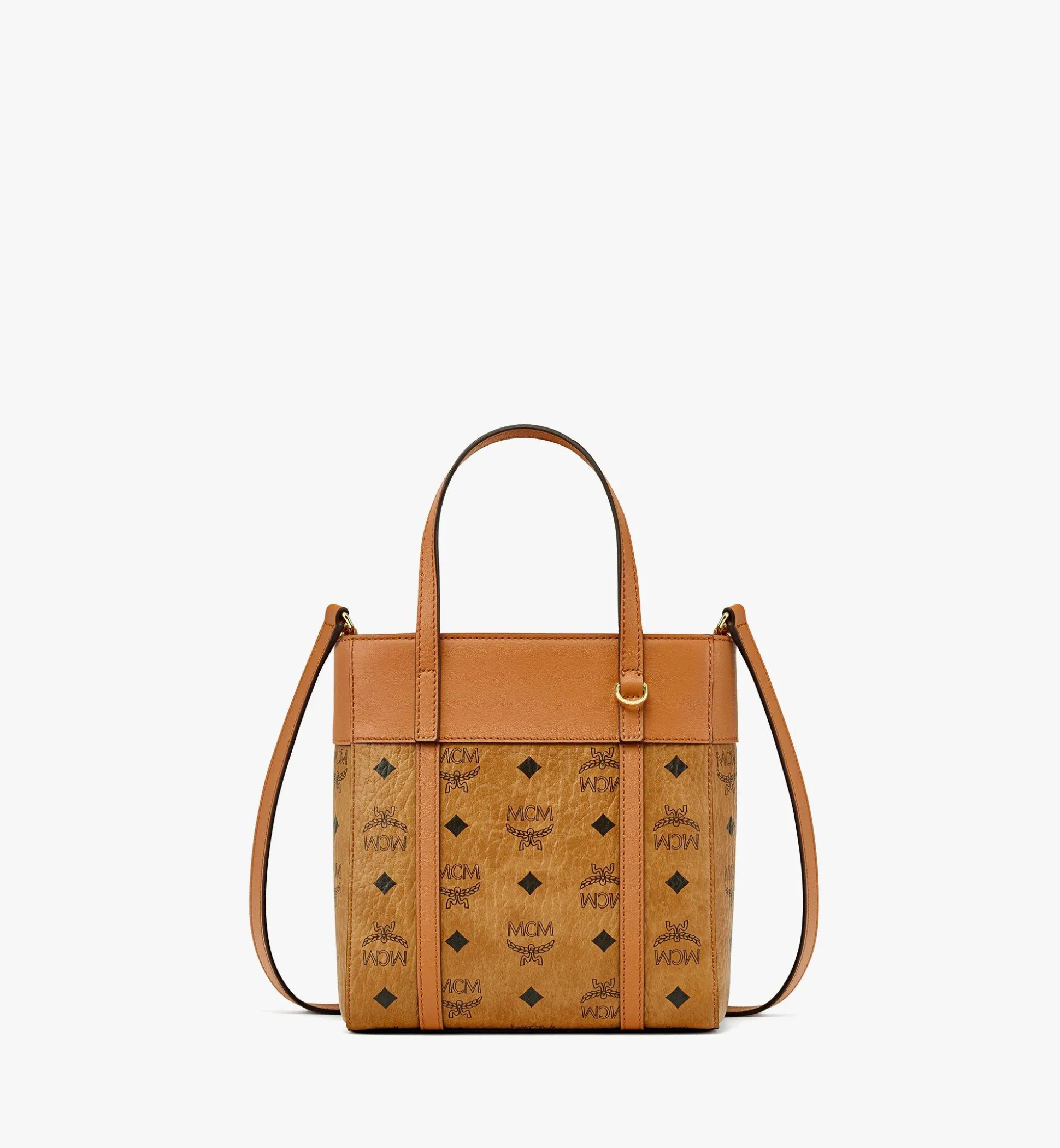 Aren Shopper Mit Reissverschluss Oben In Visetos Leder-Mix