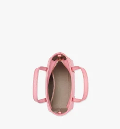 Aren Shopper Mit Reissverschluss Oben In Visetos Leder-Mix