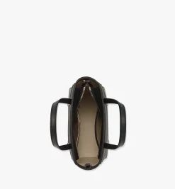 Aren Shopper Mit Reissverschluss Oben In Visetos Leder-Mix
