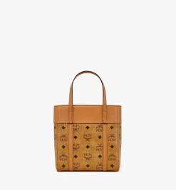 Aren Shopper Mit Reissverschluss Oben In Visetos Leder-Mix