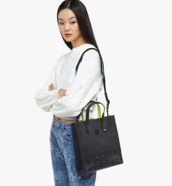 Aren Tragetasche In Visetos Leder-Mix