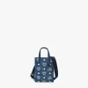 Aren Tragetasche In Vintage Denim Jacquard