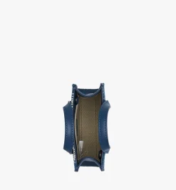 Aren Tragetasche In Vintage Denim Jacquard