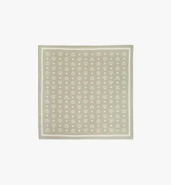 Bandana-Tuch Aus Seide Mit Monogramm-Print