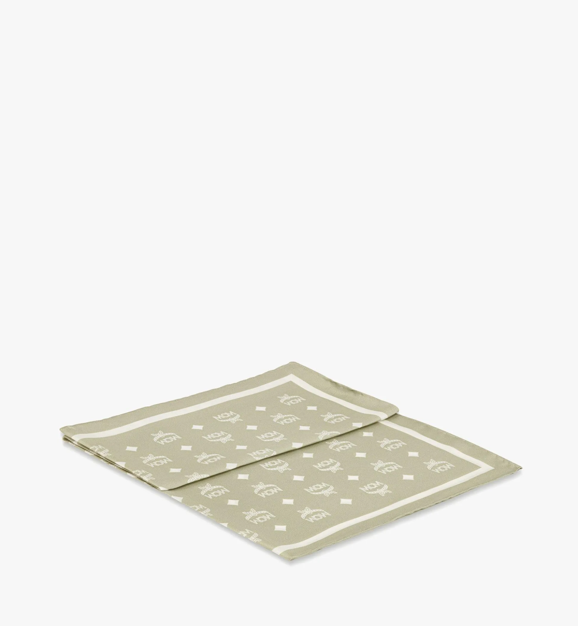 Bandana-Tuch Aus Seide Mit Monogramm-Print