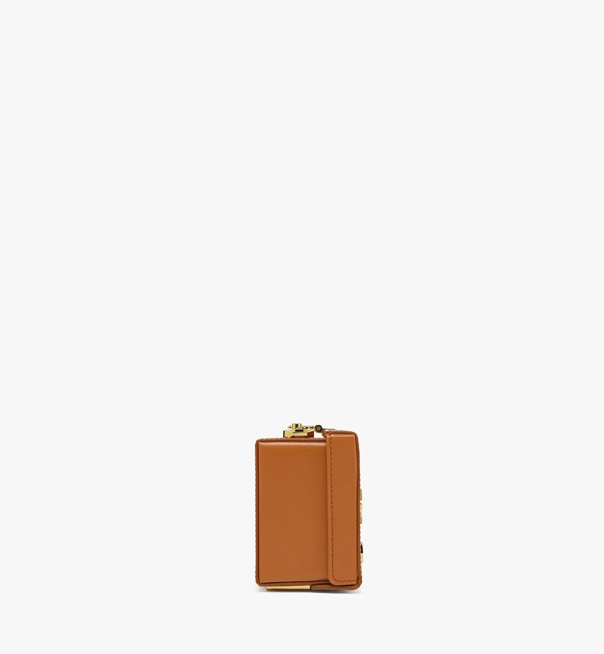 Berlin Umhangetasche Aus Leder Mit Gold-Monogramm