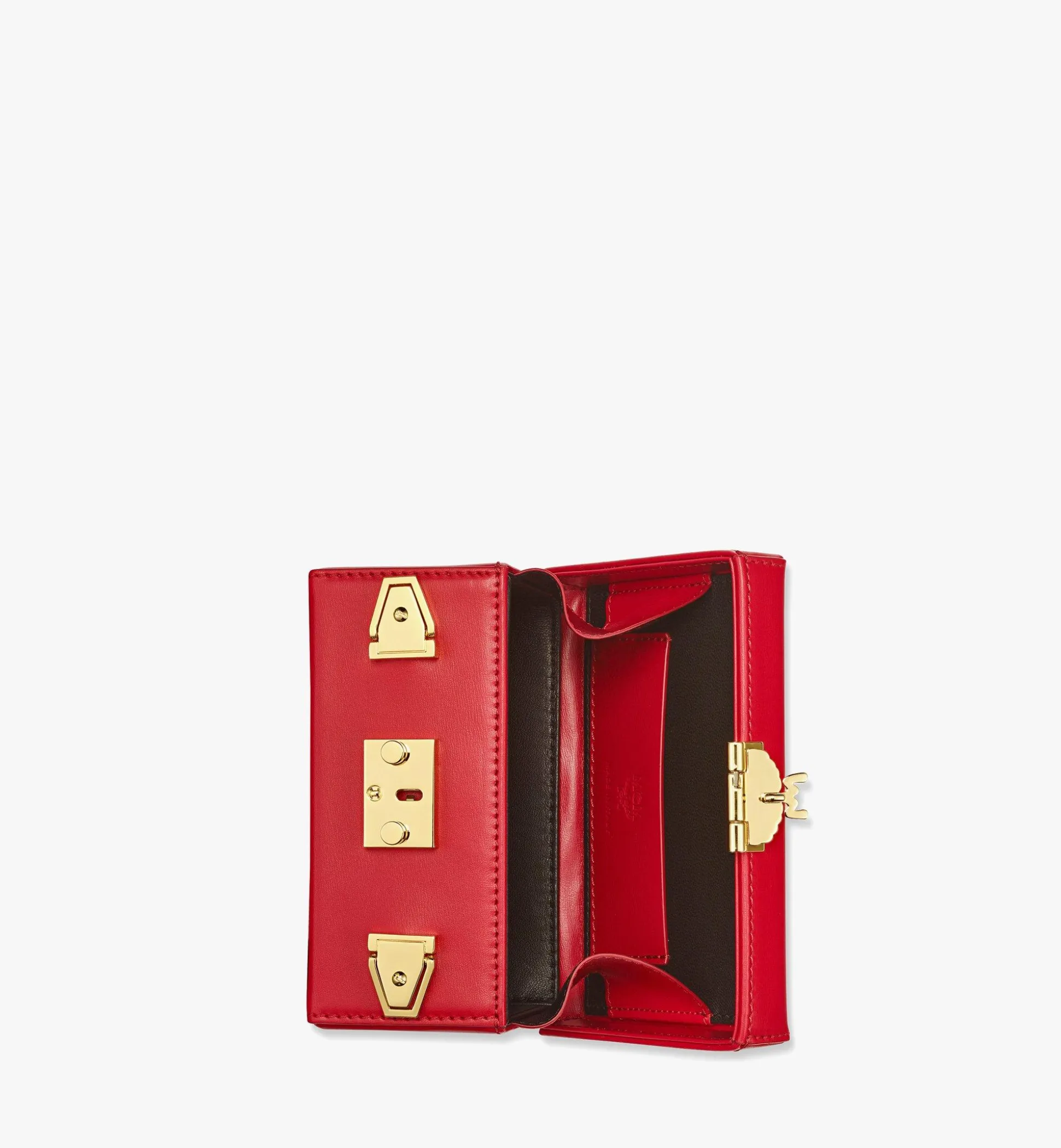 Berlin Umhangetasche Aus Leder Mit Gold-Monogramm