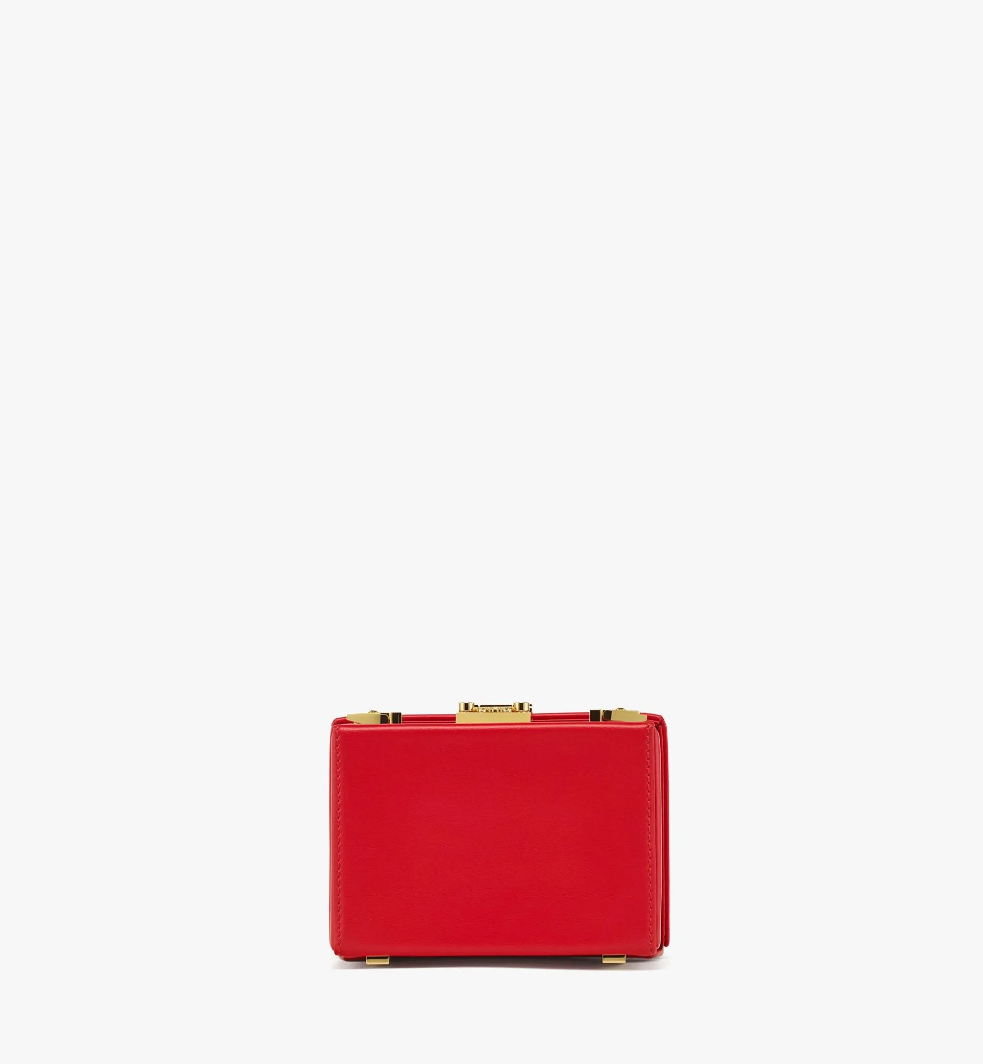 Berlin Umhangetasche Aus Leder Mit Gold-Monogramm
