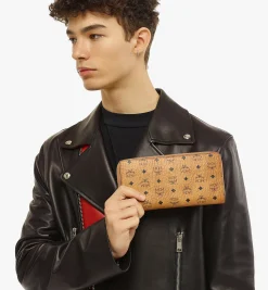 Brieftasche Mit Rundum-Reissverschluss In Visetos