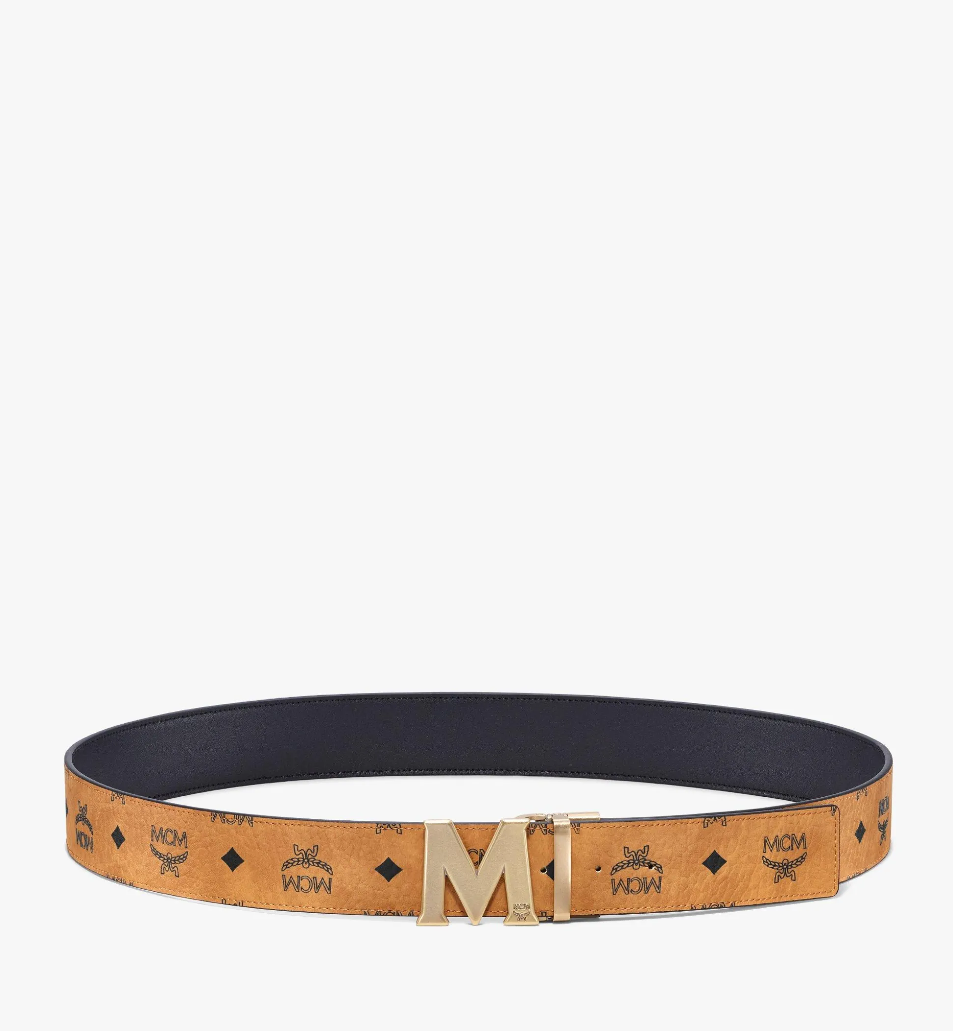 Claus WendeGürtel In Visetos Mit „M"-Schnalle In Antikoptik, 4,5 Cm