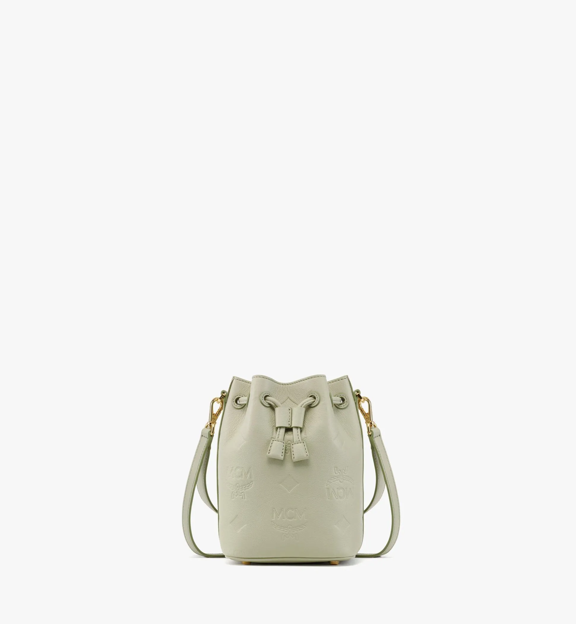 Dessau Kordelzugtasche Aus Leder Mit Gepragtem Monogramm