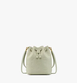 Dessau Kordelzugtasche Aus Leder Mit Gepragtem Monogramm