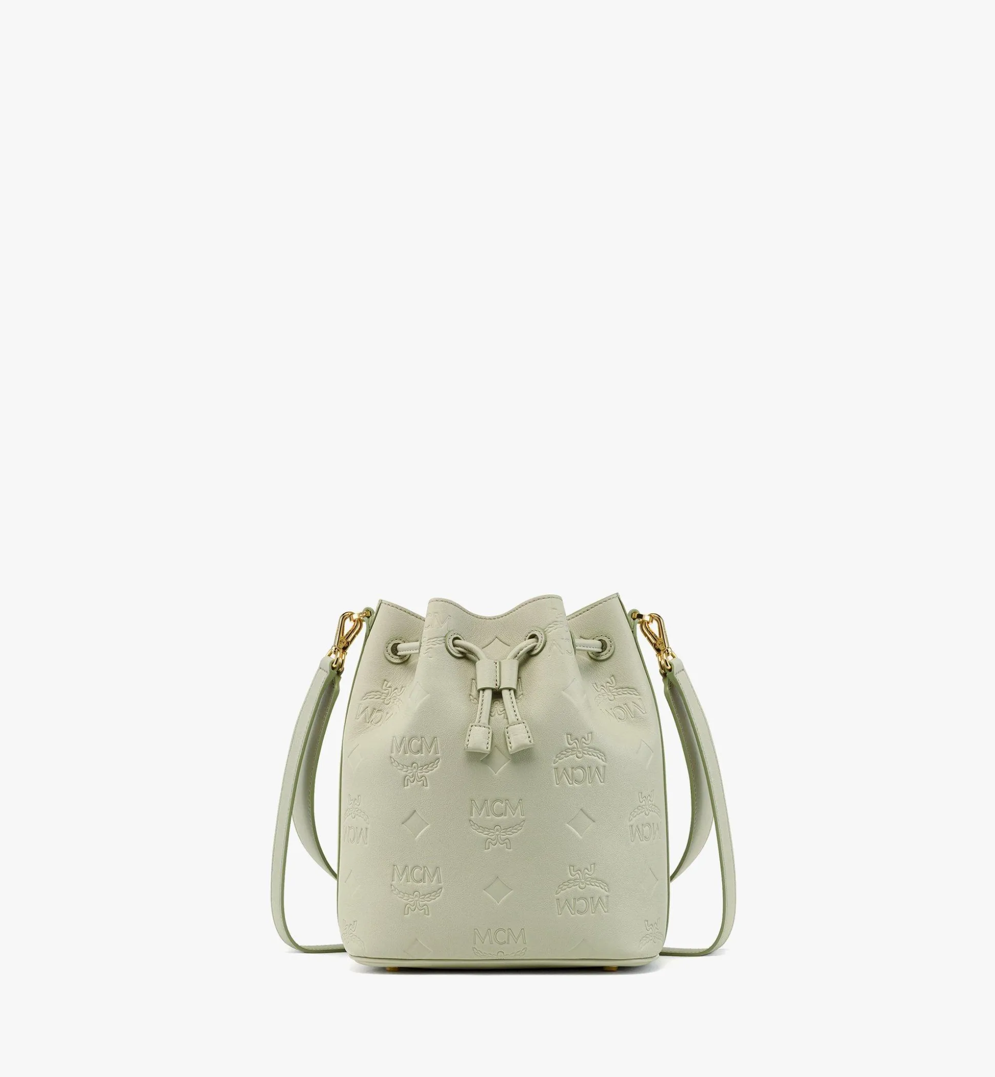Dessau Kordelzugtasche Aus Leder Mit Gepragtem Monogramm