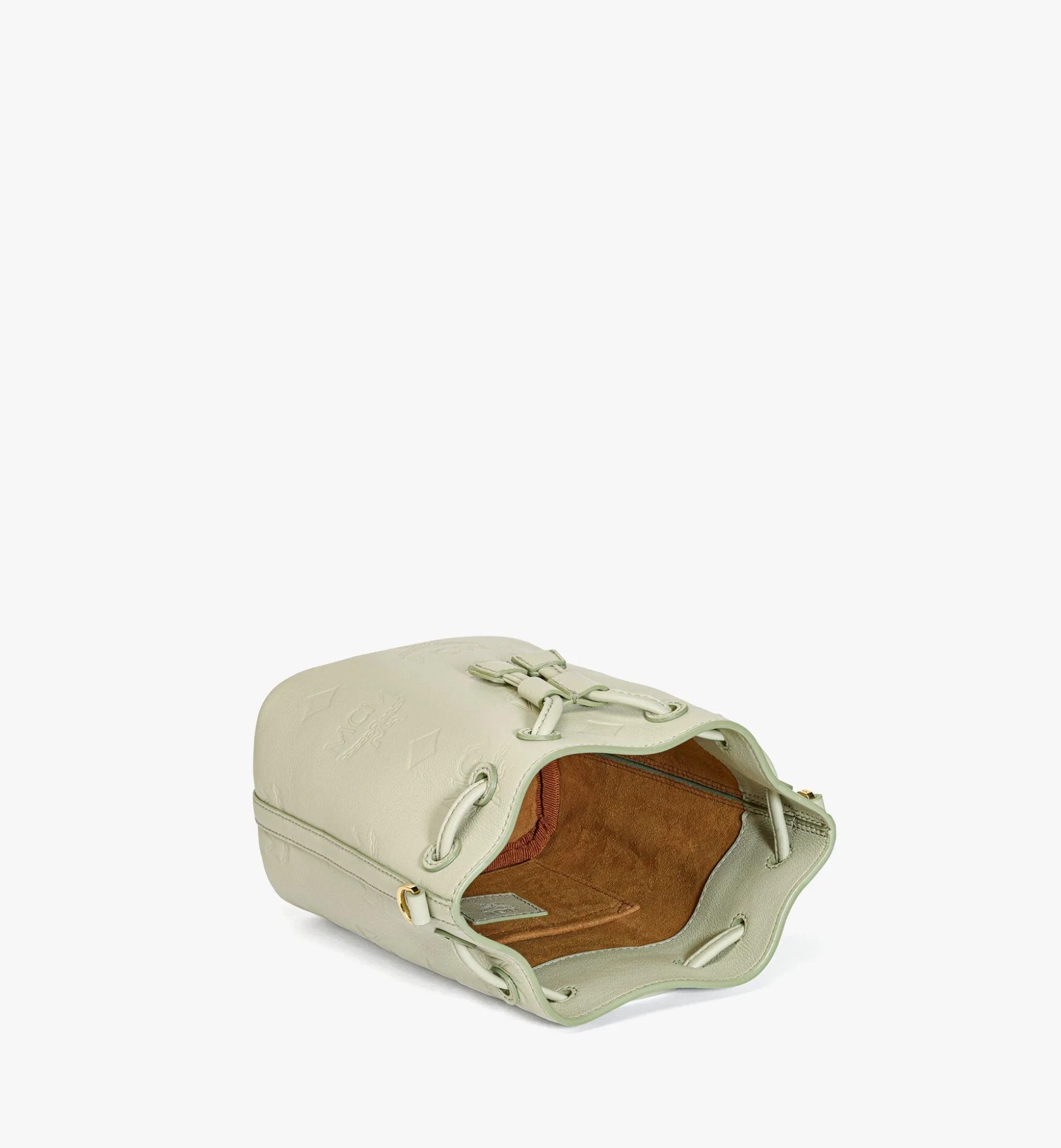 Dessau Kordelzugtasche Aus Leder Mit Gepragtem Monogramm