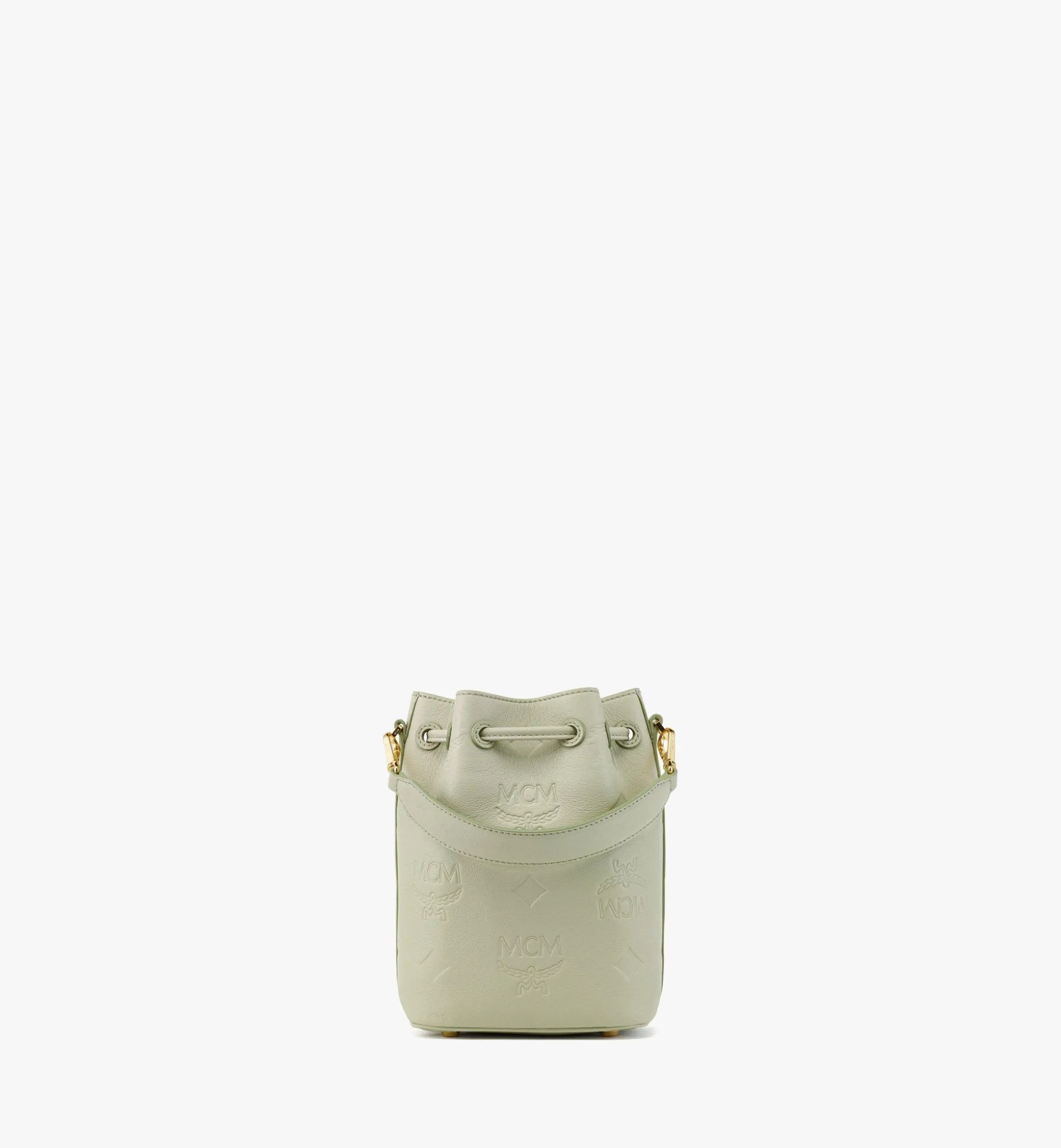 Dessau Kordelzugtasche Aus Leder Mit Gepragtem Monogramm