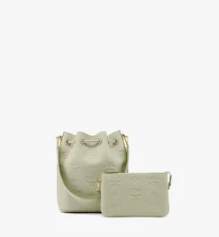 Dessau Kordelzugtasche Aus Leder Mit Gepragtem Monogramm