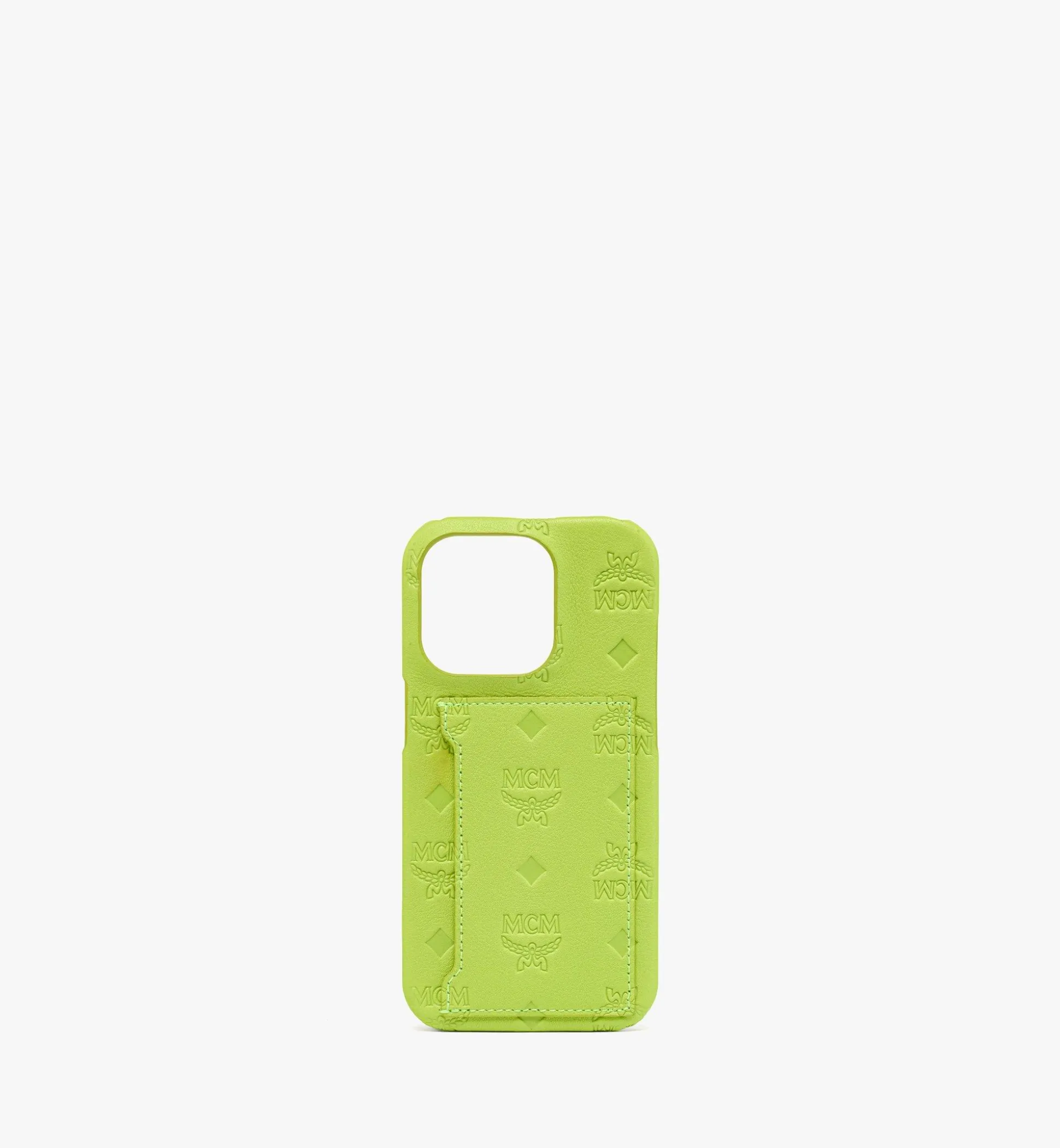 Hulle Fur Iphone 14 Pro Aus Leder Mit Gepragtem Monogramm