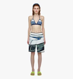 Jacquard-Bikinioberteil
