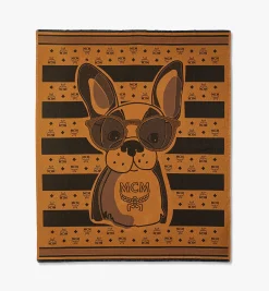 Jacquardgewebte Stranddecke M Pup