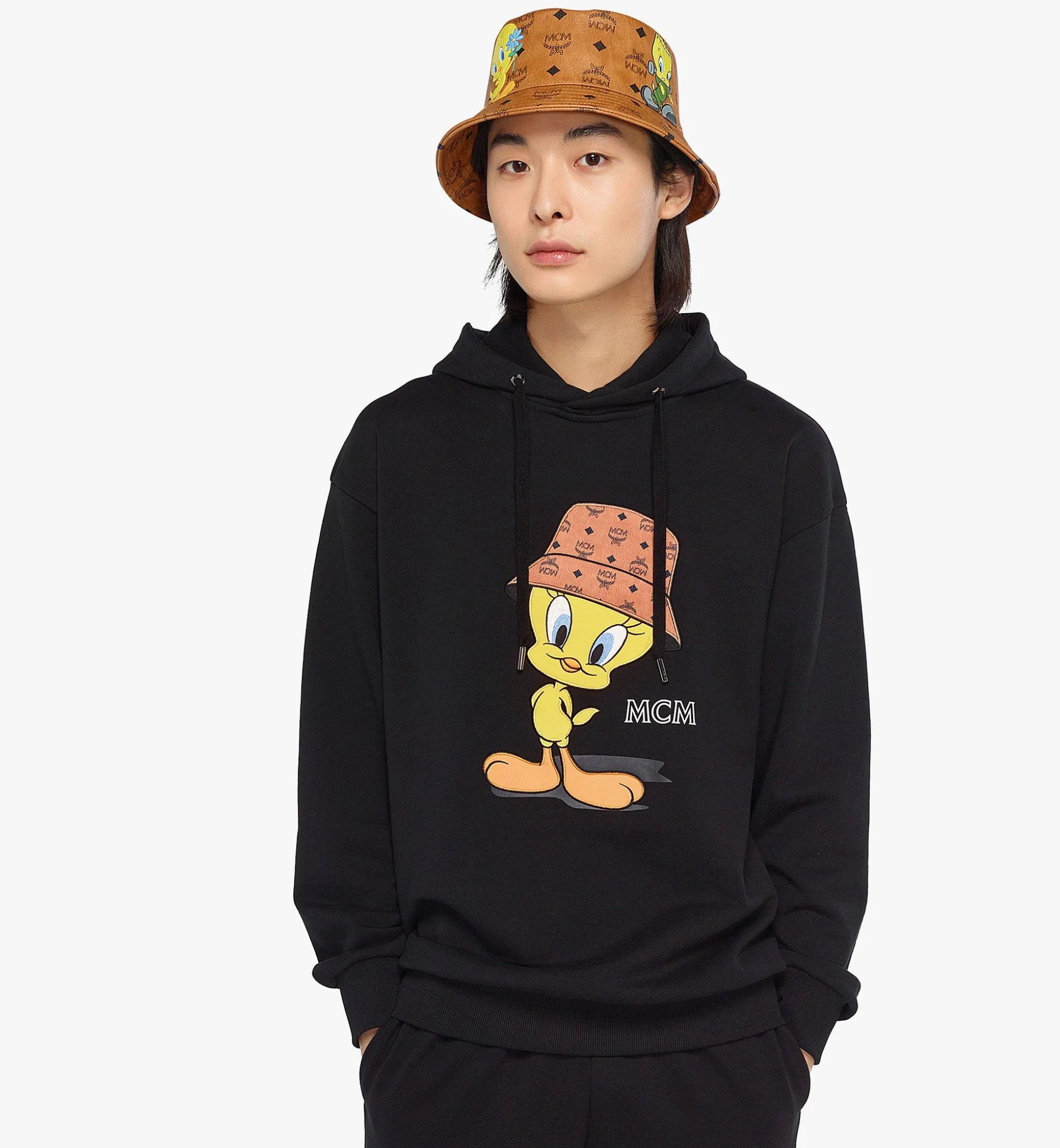 Kapuzenpulli Looney Tunes X Mcm Aus Bio-Baumwolle Fur Herren