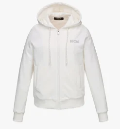 Kapuzenpulli Mcm Essentials Aus Bio-Baumwolle Mit Reissverschluss Und Logo Fur Damen
