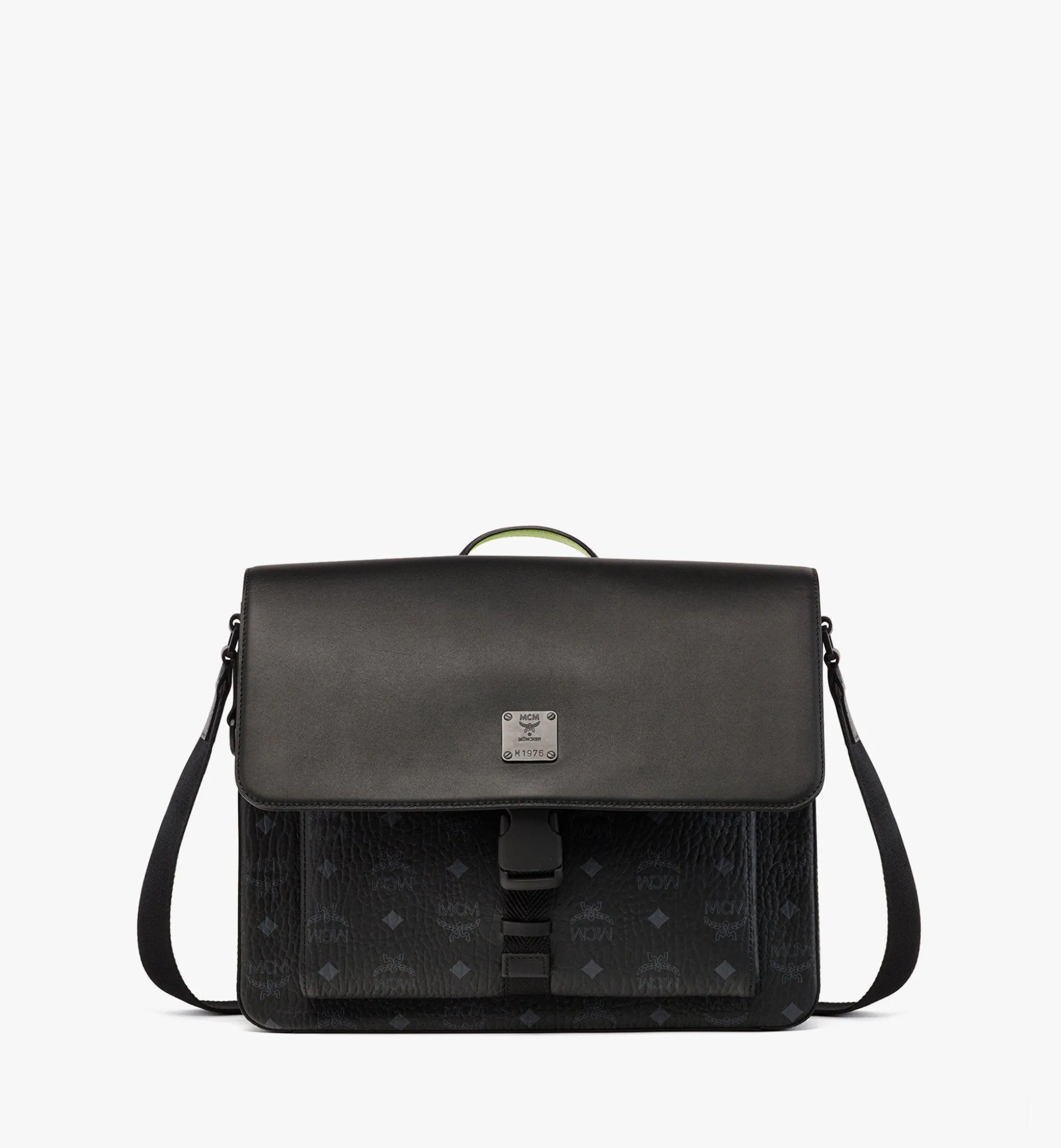 Klassik Messenger-Tasche In Visetos Leder-Mix