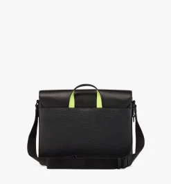Klassik Messenger-Tasche In Visetos Leder-Mix
