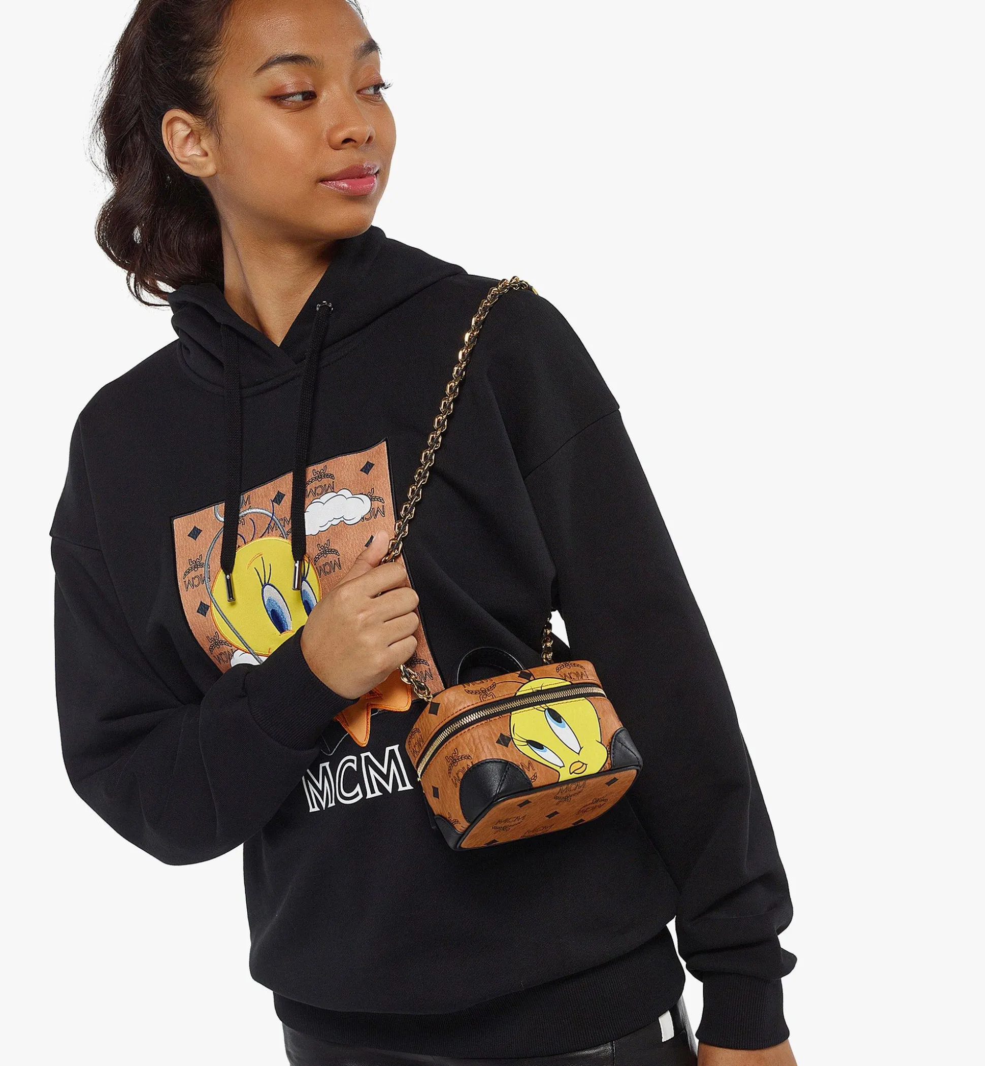 Looney Tunes X Mcm Rockstar Kosmetiktasche In Visetos