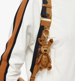Mcm Park Rabbit Charm In Visetos