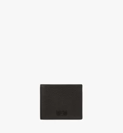 Mcm Tech Gefaltetes Portemonnaie Aus Gepragtem, Spanischem Leder