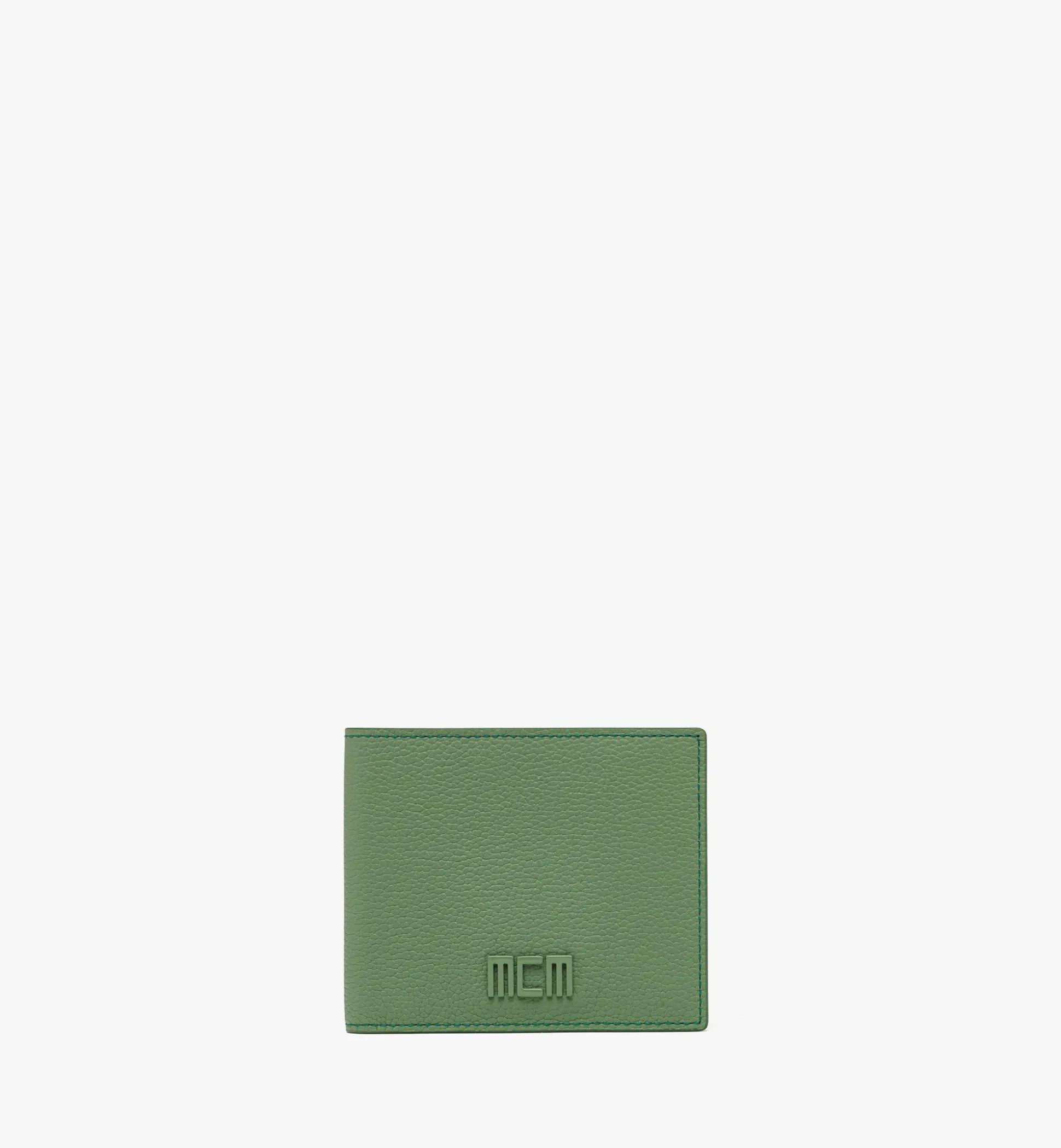 Mcm Tech Gefaltetes Portemonnaie Aus Spanischem Leder