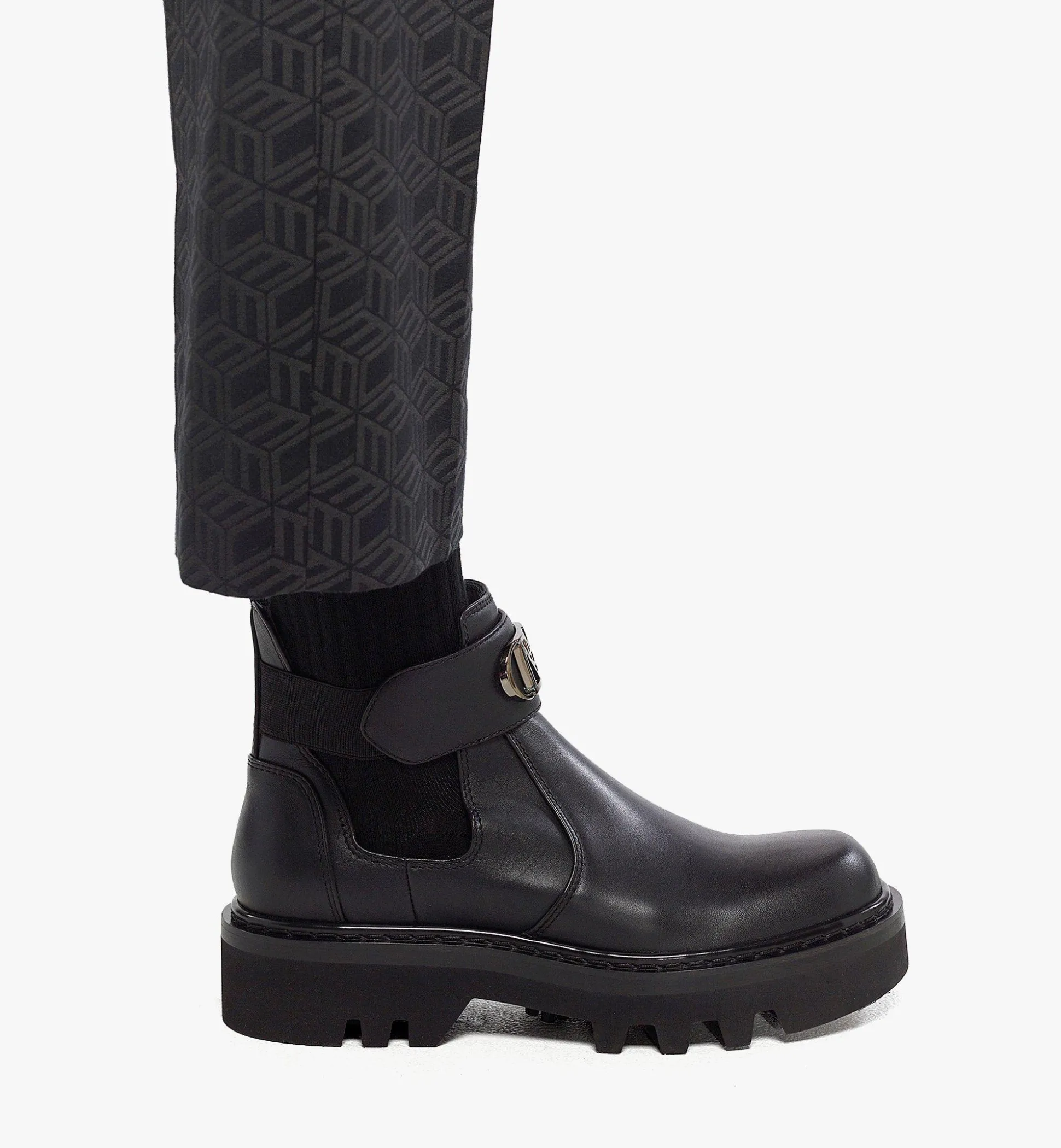 Mode Travia Open Ankle Boots Aus Kalbsleder
