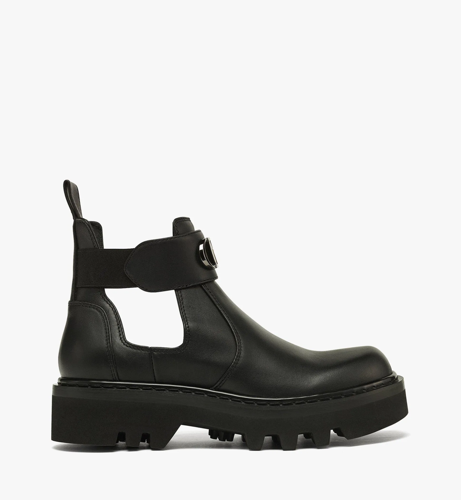 Mode Travia Open Ankle Boots Aus Kalbsleder