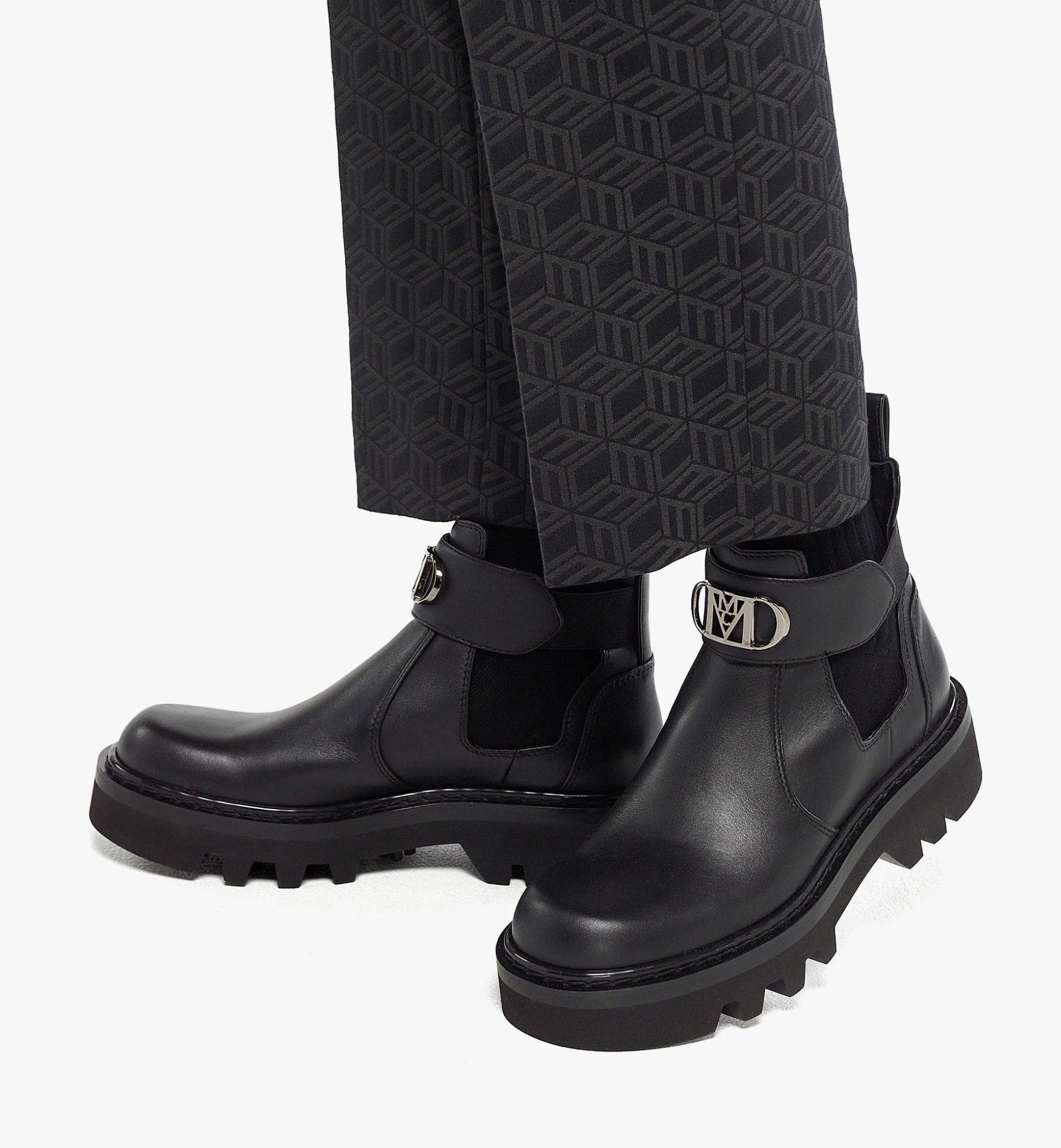 Mode Travia Open Ankle Boots Aus Kalbsleder