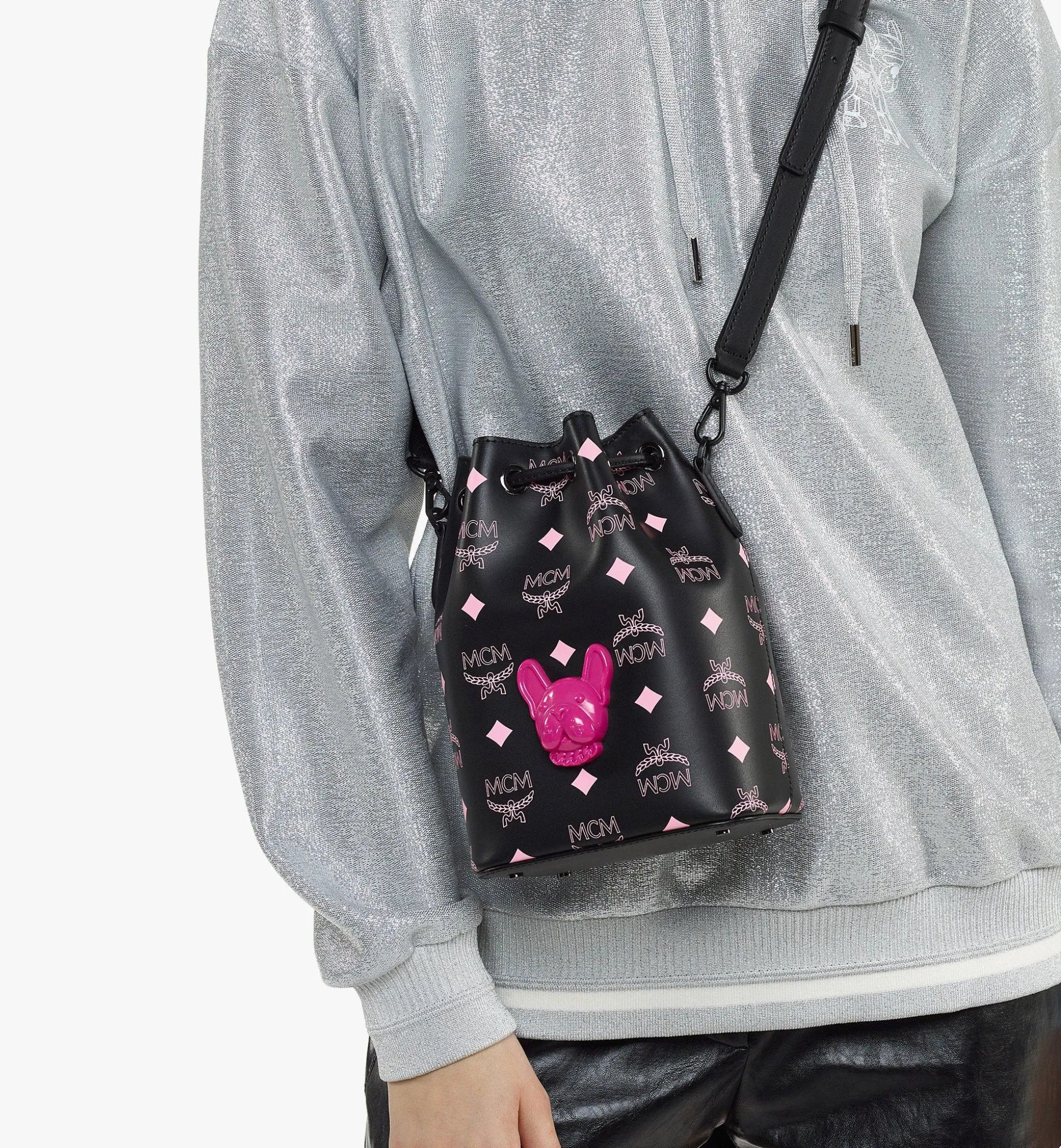 M Pup Kordelzugtasche Aus Leder Mit Color Splash Visetos
