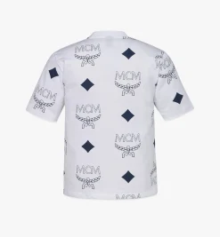 Phenomenon X Mcm Logo-T-Shirt In Big Visetos Fur Herren