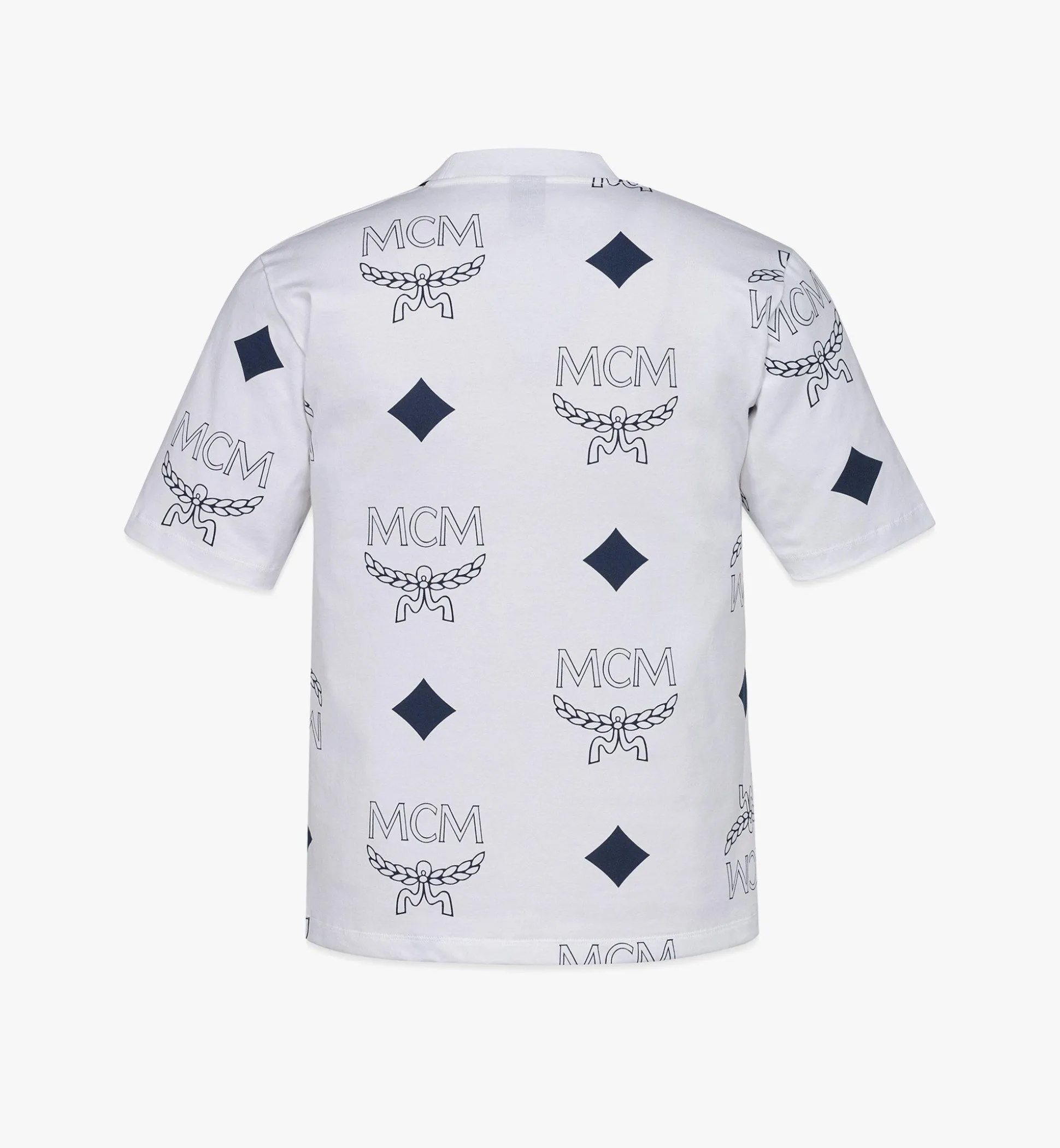 Phenomenon X Mcm Logo-T-Shirt In Big Visetos Fur Herren