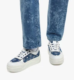 Plateausneaker Skyward In Vintage Denim Jacquard