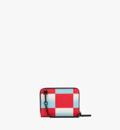 Portemonnaie Mit Rundum-Reissverschluss In Checkerboard Visetos