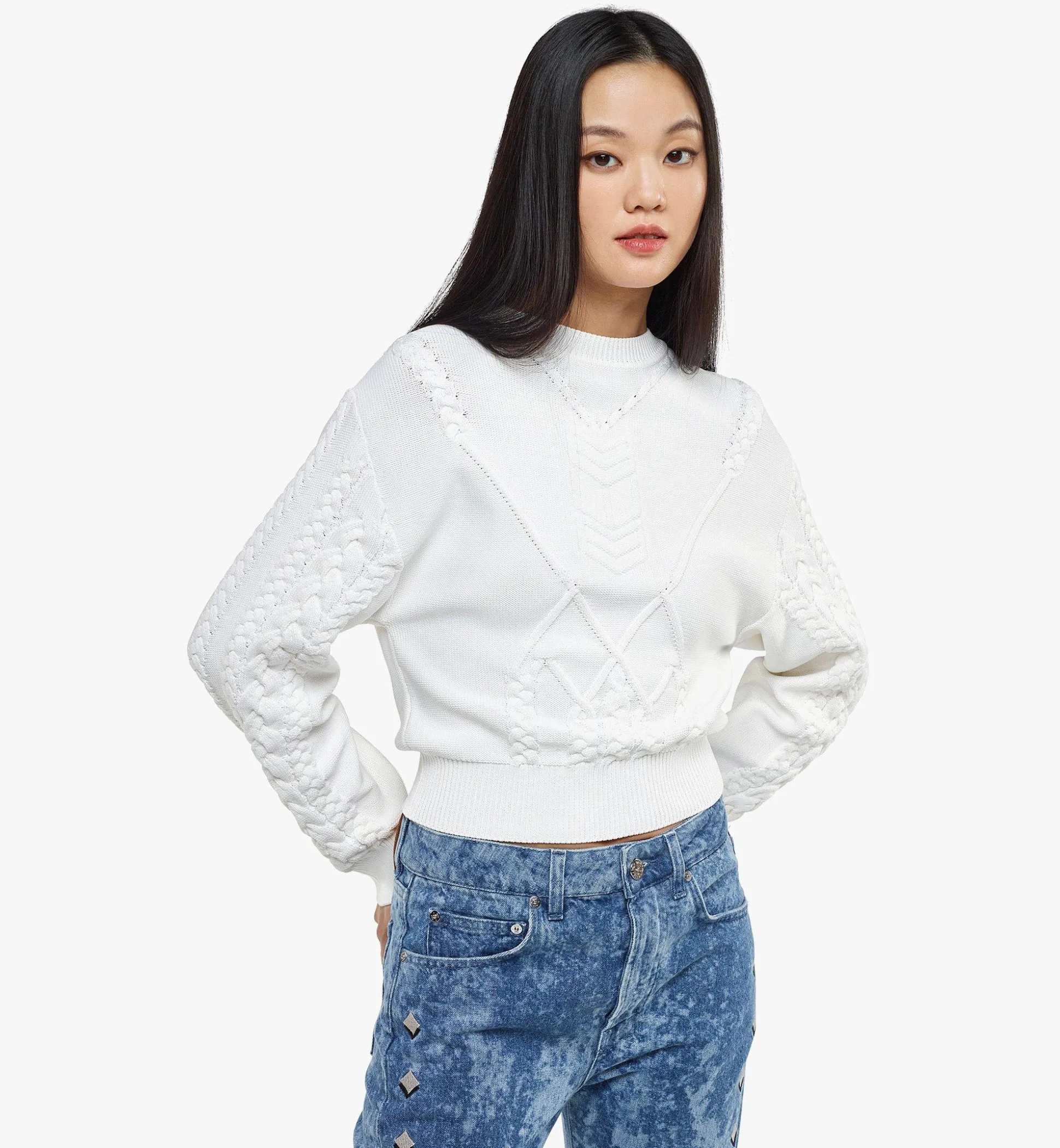 Pullover Aus Zopfmuster