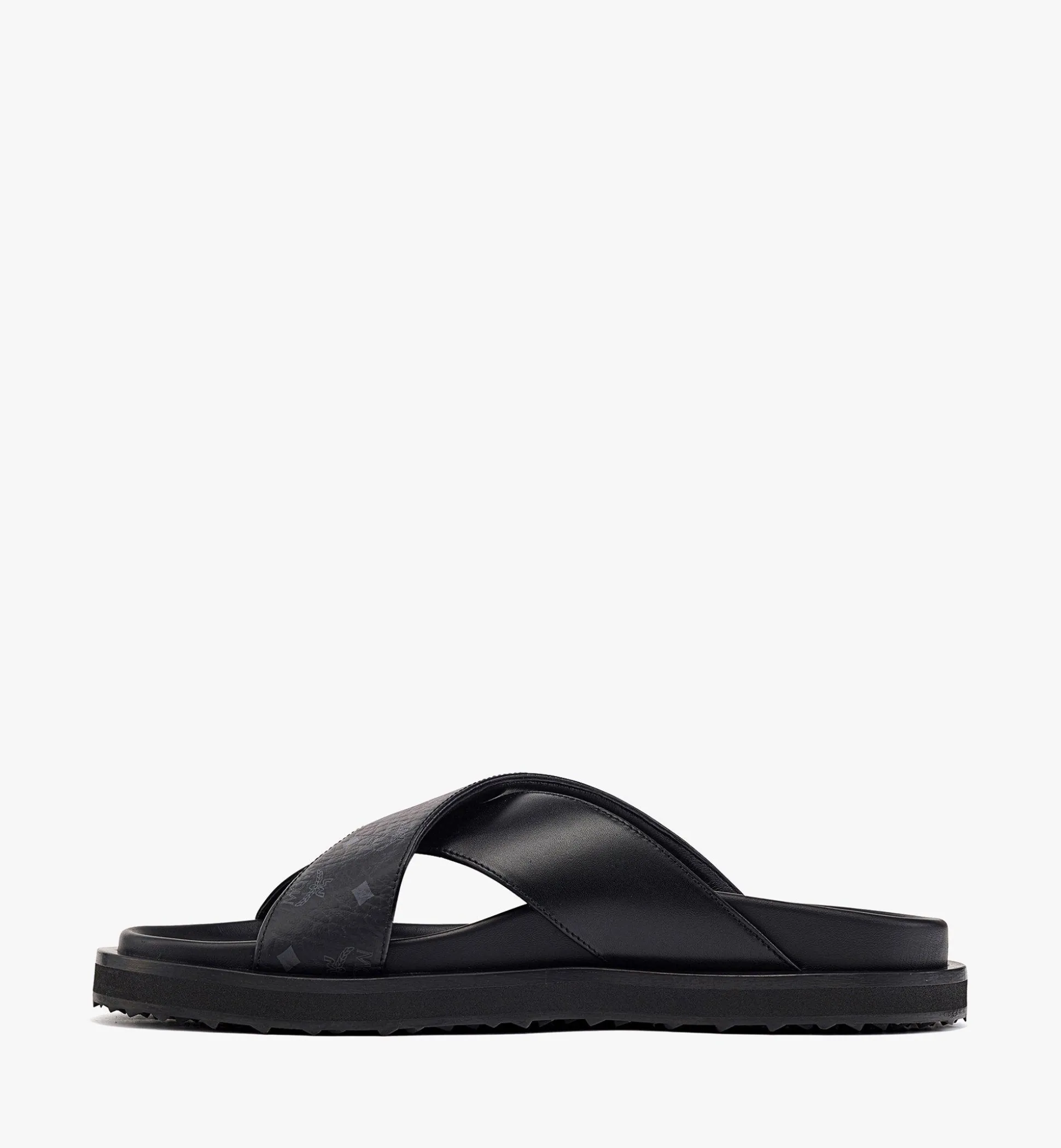 Sandalen In Visetos Leder-Mix