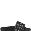 Slides Mit Monogramm-Print