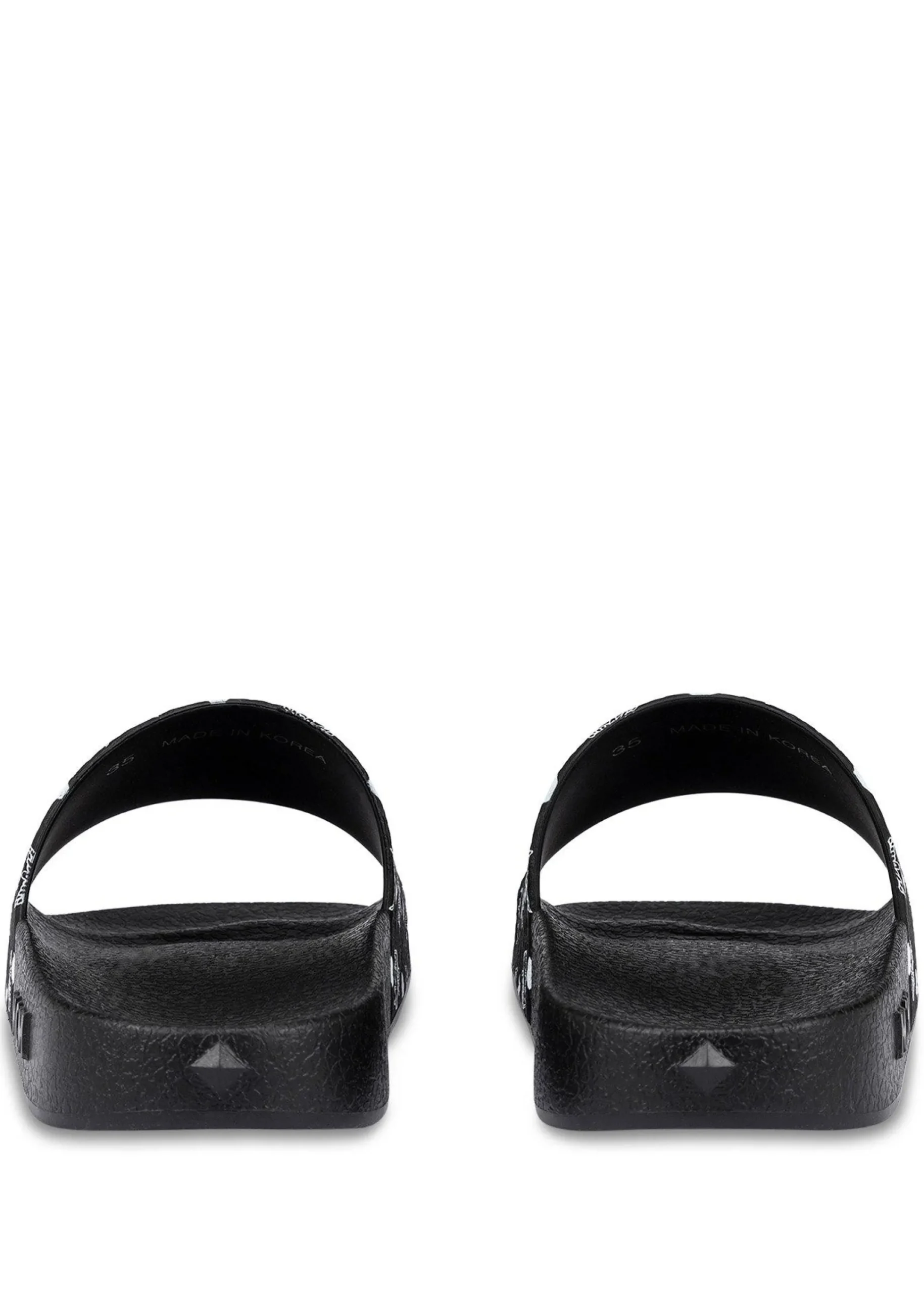 Slides Mit Monogramm-Print
