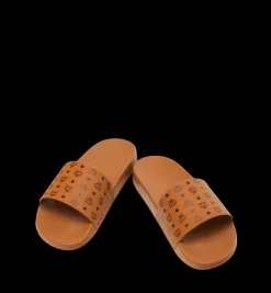 Slides Mit Monogramm-Print