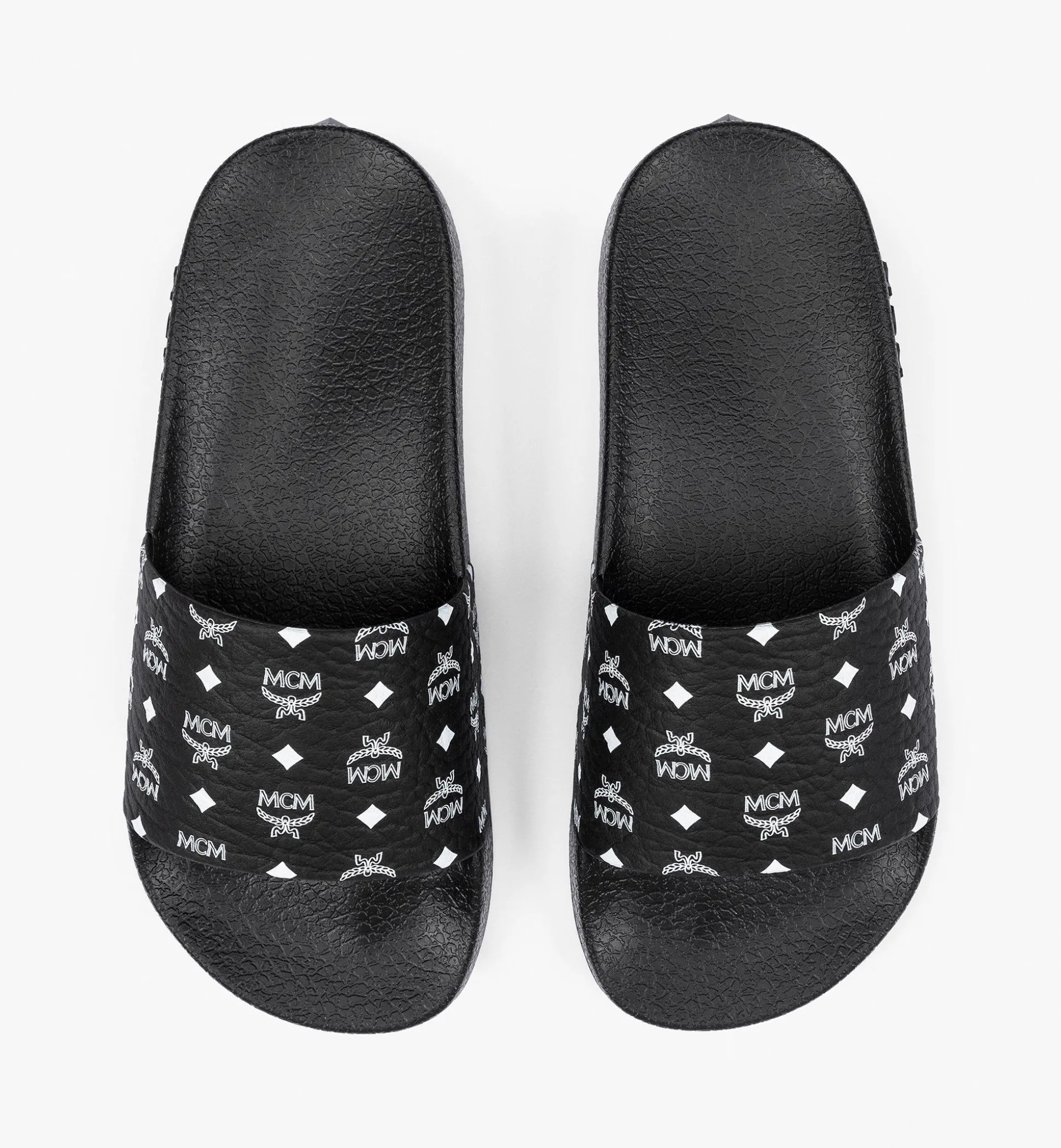 Slides Mit Monogramm-Print